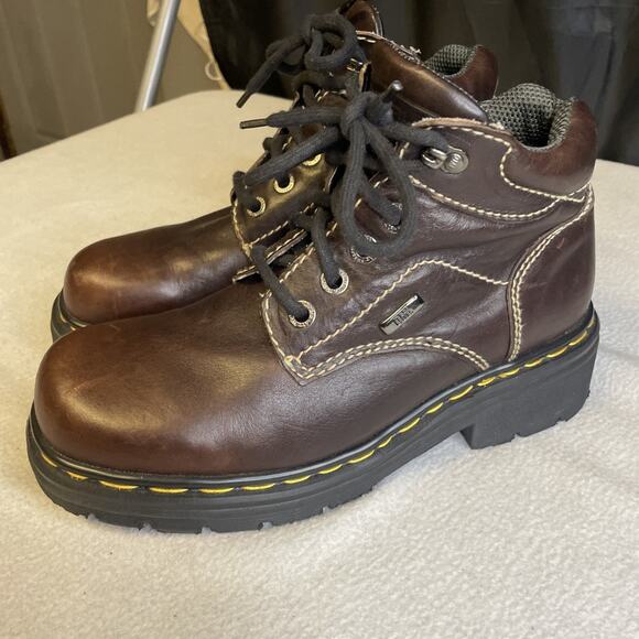 Vtg Dr. Martens 9271 Made in England Brown Leather Boots MIE UK 7 Near MINT main image 12